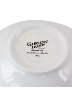 Gibson Home Noble Court 12 Piece 7 Inch Fine Ceramic Bowls -Fossil store Belk 1038