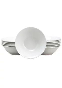 Gibson Home Noble Court 12 Piece 7 Inch Fine Ceramic Bowls -Fossil store Belk 1039