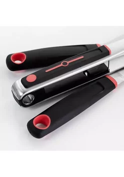 Gibson Home Huckleberry 3 Piece Stainless Steel BBQ Tool Set in Black and Red -Fossil store Belk 1061