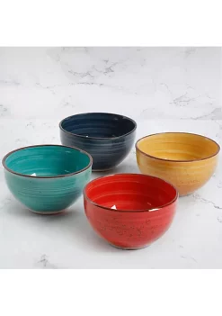 Gibson Home Color Speckle 4 Piece 5.25" Cereal Bowl Set -Fossil store Belk 1100
