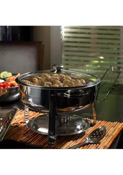 Gibson Home Langston 6-Piece 4.5 Quart Round Chafing Dish Set -Fossil store Belk 111