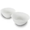 Gibson Home 2 Piece 7.5 Inch Ceramic All-Purpose Round Bowl Set in White -Fossil store Belk 1111