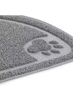 Gibson Home Pet Elements 14.2 x 23.6 Inch Paw Print Placemat in Grey -Fossil store Belk 1118