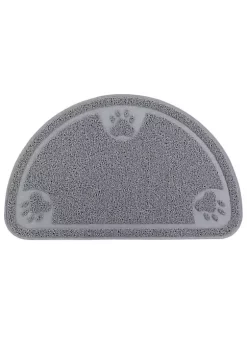 Gibson Home Pet Elements 14.2 x 23.6 Inch Paw Print Placemat in Grey -Fossil store Belk 1121