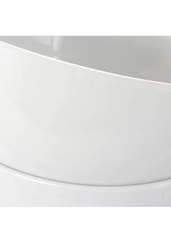 Gibson Home 2 Piece 7 Inch Ceramic All-Purpose Round Bowl Set in White -Fossil store Belk 1124