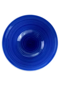 Gibson Home Crenshaw 7 Inch 2 Piece Stoneware Bistro Bowl Set in Blue and White -Fossil store Belk 1137