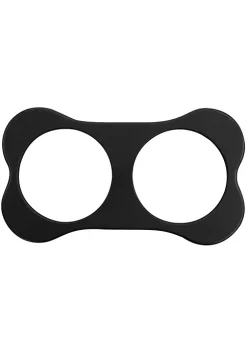 Gibson Home Bow Wow Meow 3 Piece Elevated Pet Bowl Dinner Set in Black -Fossil store Belk 1169