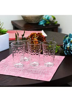 Gibson Home Great Foundations 4 Piece 16 oz. Tumbler Set in Bubble Pattern -Fossil store Belk 1175