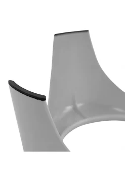 Gibson Home Bow Wow Meow 3 Piece Elevated Pet Bowl Dinner Set in Grey -Fossil store Belk 1205