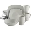 Gibson Home Buffet 16 Piece Porcelain Dinnerware Set - White -Fossil store Belk 1212