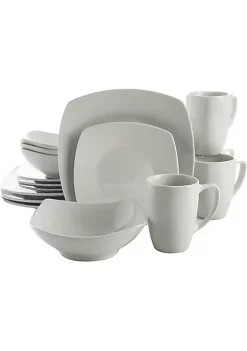 Gibson Home Buffet 16 Piece Porcelain Dinnerware Set - White