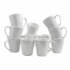 Gibson Home Noble Court 12 oz. Mug Set in White, Set of 12 -Fossil store Belk 1214