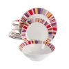 Gibson Home Orleans 12 Piece Ceramic Dinnerware Set -Fossil store Belk 1225