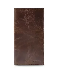 Fossil® Derrick Leather Executive Checkbook Wallet -Fossil store Belk 1297
