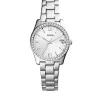Fossil® Stainless Steel Scarlette Three-Hand Date Watch