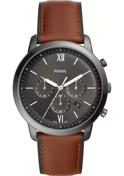 Fossil® Neutra Chronograph Amber Leather Watch