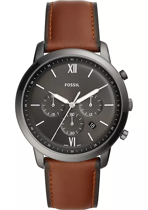 Fossil® Neutra Chronograph Amber Leather Watch 3 Fossil® Neutra Chronograph Amber Leather Watch