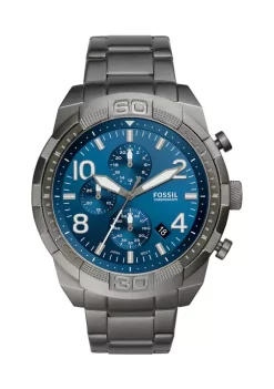 Fossil® Bronson Chronograph Smoke Stainless Steel Watch -Fossil store Belk 1411