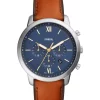 Fossil® Neutra Chronograph Brown Leather Watch -Fossil store Belk 1412