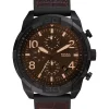 Fossil® Bronson Chronograph Brown Croco Leather Watch