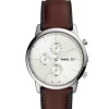 Fossil Minimalist Chronograph Brown Eco Leather Watch -Fossil store Belk 1446