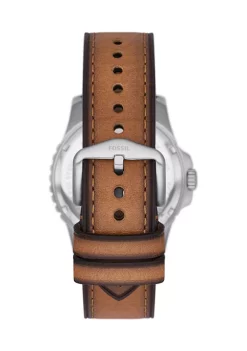 Fossil® Stainless Steal Leather Watch -Fossil store Belk 1463