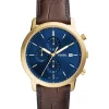 Fossil® Gold Tone Leather Watch 2 Fossil® Gold Tone Leather Watch -Fossil store Belk 1465