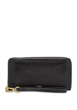 FossilĀ® Logan Zip Around Clutch