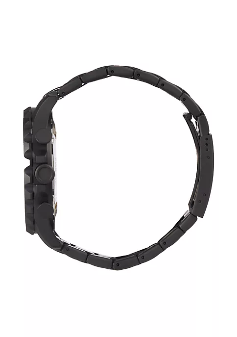 Fossil Nate JR1401 Elegant Japanese Movement Fashionable Chronograph Black Stainless Steel Watch 4 Fossil Nate JR1401 Elegant Japanese Movement Fashionable Chronograph Black Stainless Steel Watch - Image 2