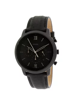 Fossil Men's Neutra FS5503 Black Leather Japanese Quartz Fashion Watch 7 Fossil Men's Neutra FS5503 Black Leather Japanese Quartz Fashion Watch -Fossil store Belk 1527