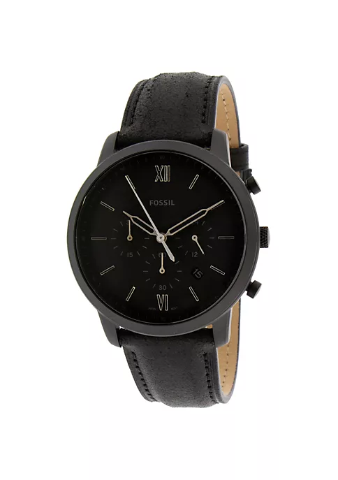 Fossil Men's Neutra FS5503 Black Leather Japanese Quartz Fashion Watch 5 Fossil Men's Neutra FS5503 Black Leather Japanese Quartz Fashion Watch - Image 3