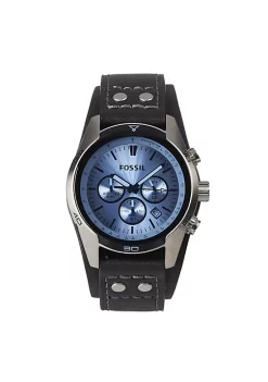 Fossil store 42 Fossil Coachman Chronograph CH2564 Elegant Japanese Movement Leather Fashionable Watch