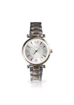 Fossil store 38 Fossil Carlie ES5156 Elegant Japanese Movement Fashionable Three-Hand Date Two-Tone Stainless Steel Watch