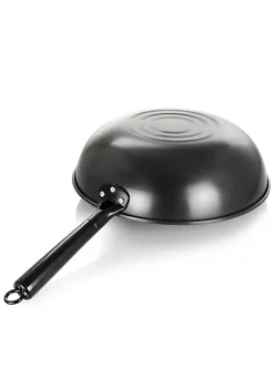 Gibson Home Debossed 13 Inch Heavy Gauge Carbon Steel Wok in Black -Fossil store Belk 157