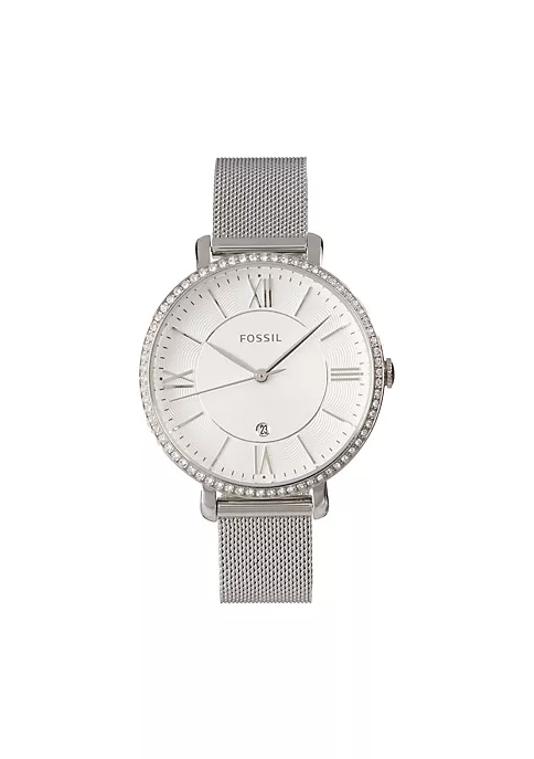 Fossil Women's ES4627 Silver Mesh Jacqueline Dress Watch 3 Fossil Women's ES4627 Silver Mesh Jacqueline Dress Watch