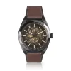 Fossil Everett ME3207 Elegant Chinese Movement Fashionable Automatic Dark Brown Eco Leather Watch 2 Fossil Everett ME3207 Elegant Chinese Movement Fashionable Automatic Dark Brown Eco Leather Watch -Fossil store Belk 1579