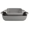 Gibson Home Rockaway 2 Piece Stoneware Nesting Bakeware Set 2 Gibson Home Rockaway 2 Piece Stoneware Nesting Bakeware Set -Fossil store Belk 161