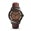 Fossil ME3098 Elegant Chinese Movement Fashionable Townsman Automatic Dark Brown Leather Watch 2 Fossil ME3098 Elegant Chinese Movement Fashionable Townsman Automatic Dark Brown Leather Watch -Fossil store Belk 1620