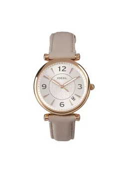 Fossil Women's ES5161 Dove Gray Carlie Dress Watch