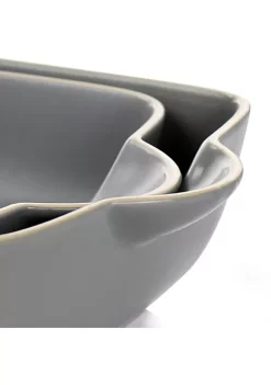 Gibson Home Rockaway 2 Piece Stoneware Nesting Bakeware Set -Fossil store Belk 163