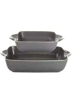 Gibson Home Rockaway 2 Piece Stoneware Nesting Bakeware Set -Fossil store Belk 164