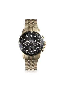 Fossil FS5836 Elegant Japanese Movement Fashionable FB-01 Chronograph Gold-Tone Stainless Steel Watch