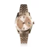 Fossil Scarlette ES4898 Elegant Japanese Movement Fashionable Mini Three-Hand Date Rose Gold-Tone Stainless Steel Watch