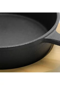 Gibson Home Campton 5.3 Inch Mini Round Cast Iron Frying Pan with Wooden Base 11 Gibson Home Campton 5.3 Inch Mini Round Cast Iron Frying Pan with Wooden Base -Fossil store Belk 170