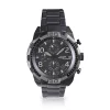 Fossil Bronson FS5712 Elegant Japanese Movement Fashionable Chronograph Black Stainless Steel Watch -Fossil store Belk 1701