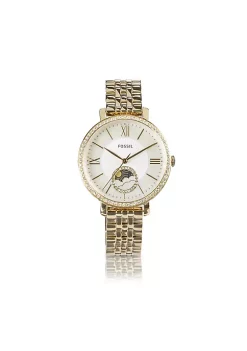 Fossil ES5167 Elegant Japanese Movement Fashionable Multifunction Rose Gold-Tone Stainless Steel Watch