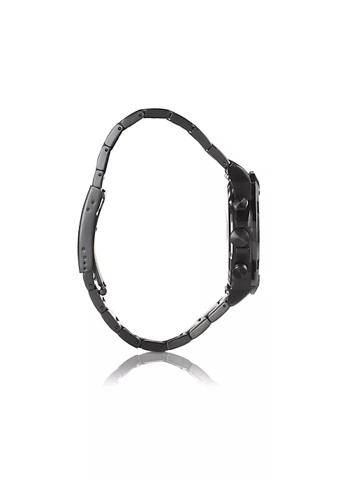 Fossil Bronson FS5853 Elegant Japanese Movement Fashionable Chronograph Black Stainless Steel Watch 4 Fossil Bronson FS5853 Elegant Japanese Movement Fashionable Chronograph Black Stainless Steel Watch - Image 2