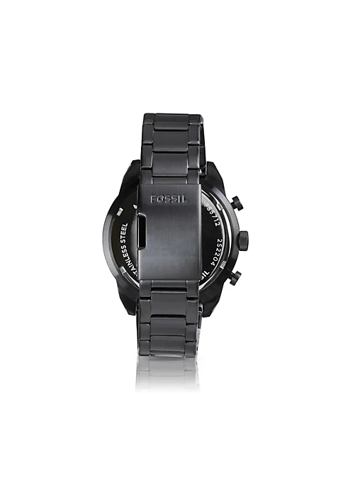 Fossil Bronson FS5853 Elegant Japanese Movement Fashionable Chronograph Black Stainless Steel Watch 5 Fossil Bronson FS5853 Elegant Japanese Movement Fashionable Chronograph Black Stainless Steel Watch - Image 3