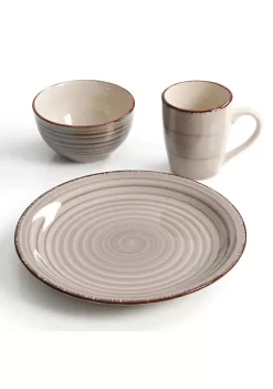 Gibson Home Color Vibes Pastel 12 Piece Mix and Match Stoneware Dinnerware Set -Fossil store Belk 198