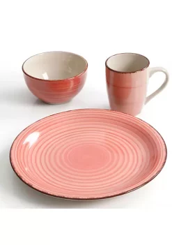 Gibson Home Color Vibes Pastel 12 Piece Mix and Match Stoneware Dinnerware Set -Fossil store Belk 200